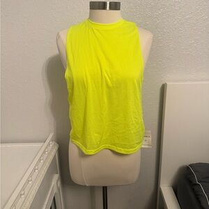Neon Yellow Sleeveless Top